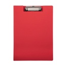 Porte-bloc à rabat MAULbalance A4 portrait carton renforcé dos 8mm rouge