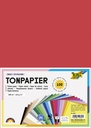 Knutselpapier Folia A4 100vel 25 kleuren