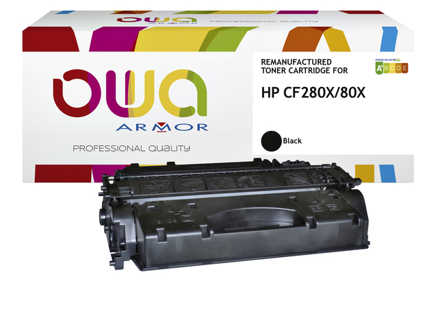 Cartouche toner OWA alternative pour HP CF280X bleu