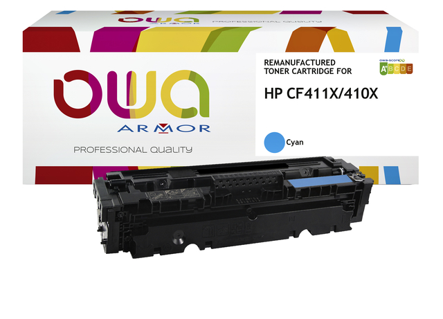 Cartouche toner OWA alternative pour HP CF411X bleu