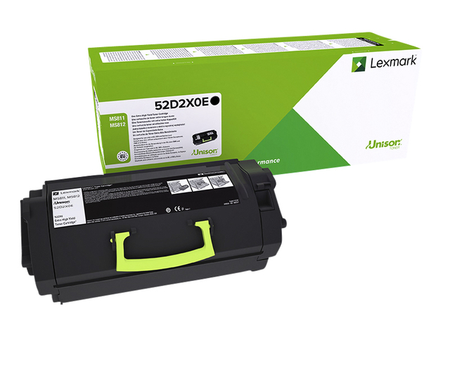 Cartouche toner Lexmark 52D2XOE Prebate noir