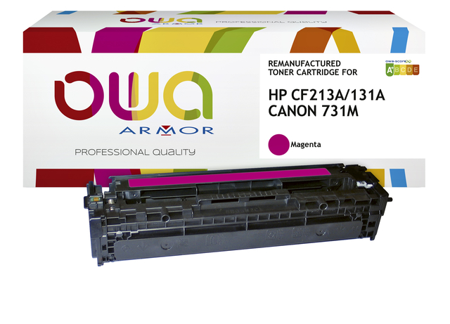 Cartouche toner OWA alternative pour HP CE213A rouge