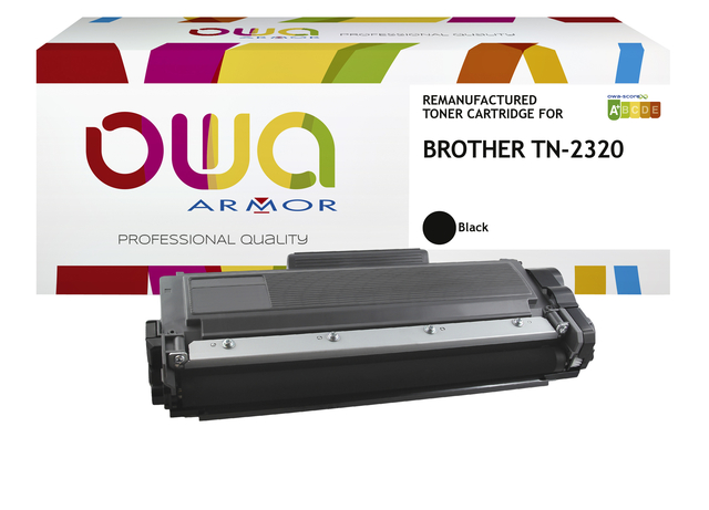 Toner OWA alternatief tbv Brother TN-2320BK zwart