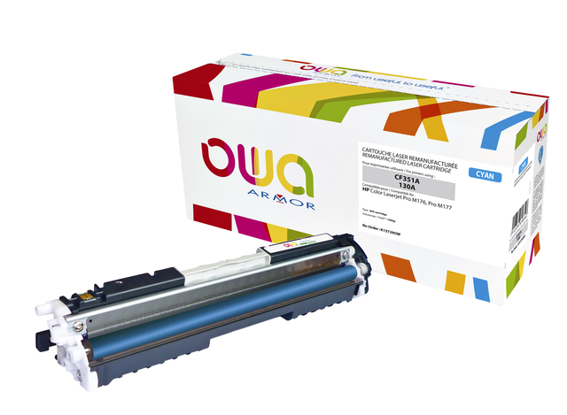 Cartouche toner OWA alternative pour HP CF351A bleu