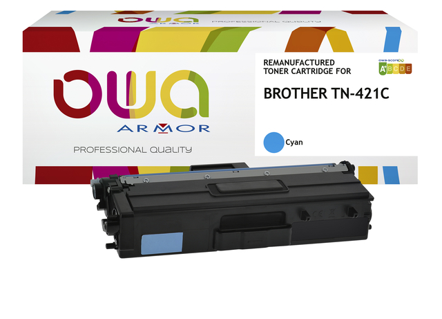 Toner OWA alternatief tbv Brother TN-421C blauw