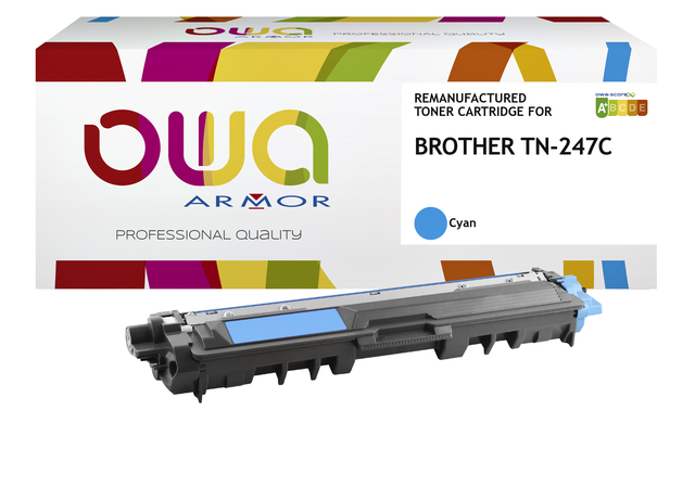 Toner OWA alternatief tbv Brother TN-247C blauw