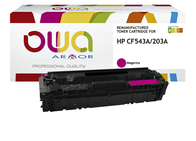 Cartouche toner OWA alternative pour HP CF543A rouge