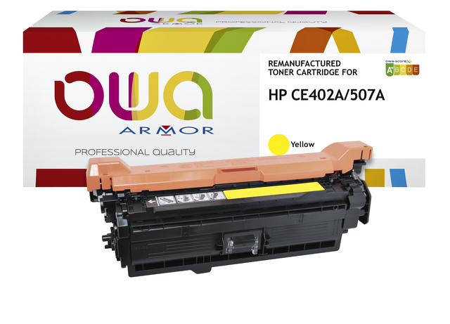 Cartouche toner OWA alternative pour HP CE402A jaune