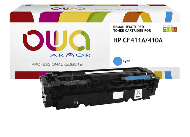 Cartouche toner OWA alternative pour HP CF411A bleu