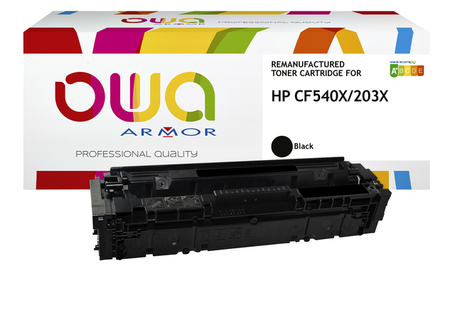 Cartouche toner OWA alternative pour HP CF540X noir