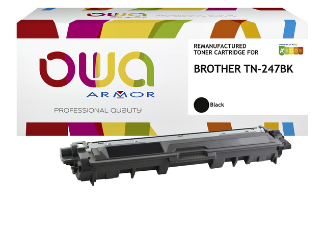 Toner OWA alternatief tbv Brother TN-247BK zwart