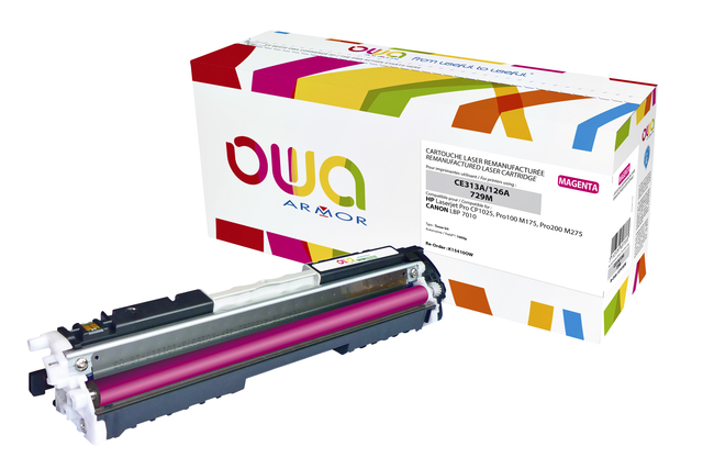 Cartouche toner OWA alternative pour HP CE313A rouge