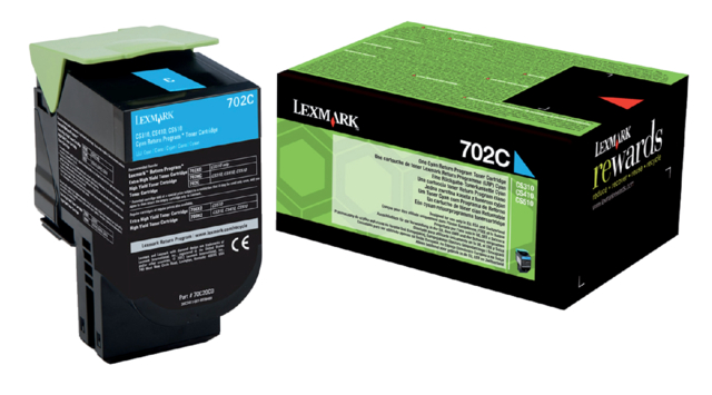 Tonercartridge Lexmark 70C20C0 prebate blauw