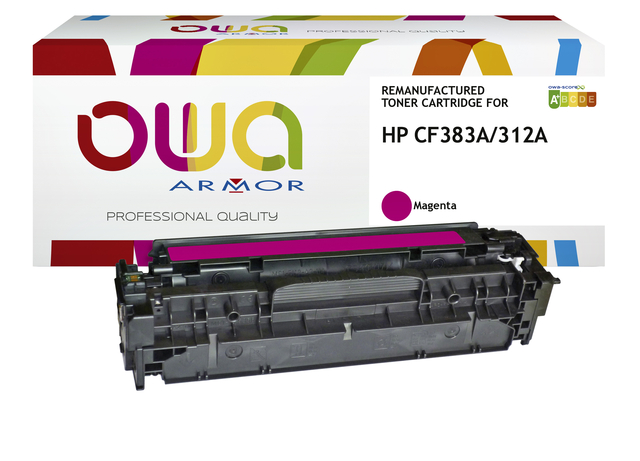 Cartouche toner OWA alternative pour HP CF383A rouge