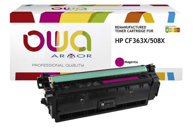 Cartouche toner OWA alternative pour HP CF363X rouge