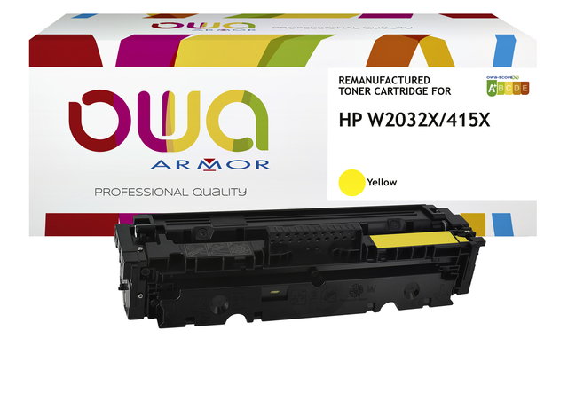 Cartouche toner OWA alternative pour HP W2032X jaune