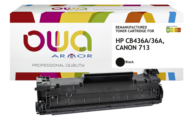 Cartouche Toner OWA alternative pour HP CB436A noir
