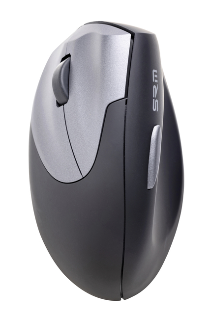 Souris Ergofy SRM VS4 gaucher sans fil argent noir