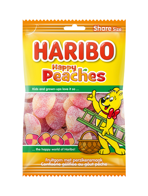 Bonbons Haribo Pêches sachet 250g