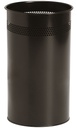 Papierbak BRASQ 21 liter rvs zwart