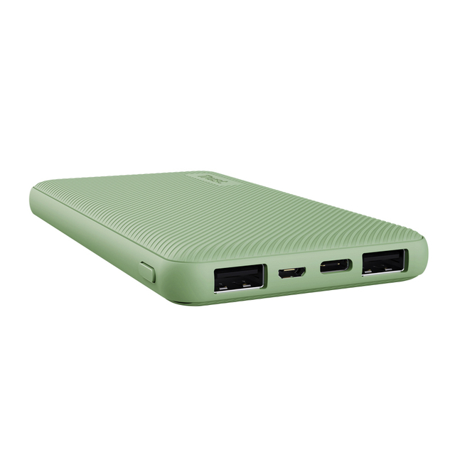 Powerbank Trust Primo 10.000 mAh eco blauw