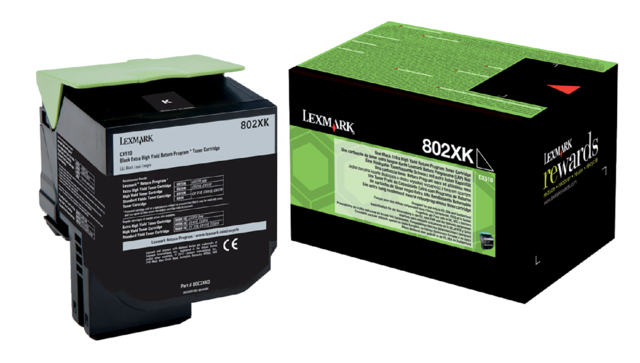 Cartouche toner Lexmark 80C2XK0 Prebate noir