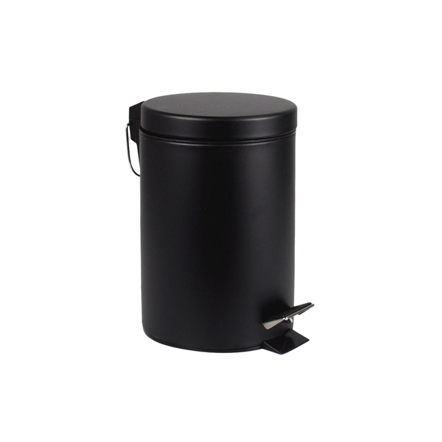 Pedaalemmer BRASQ 3 liter zwart