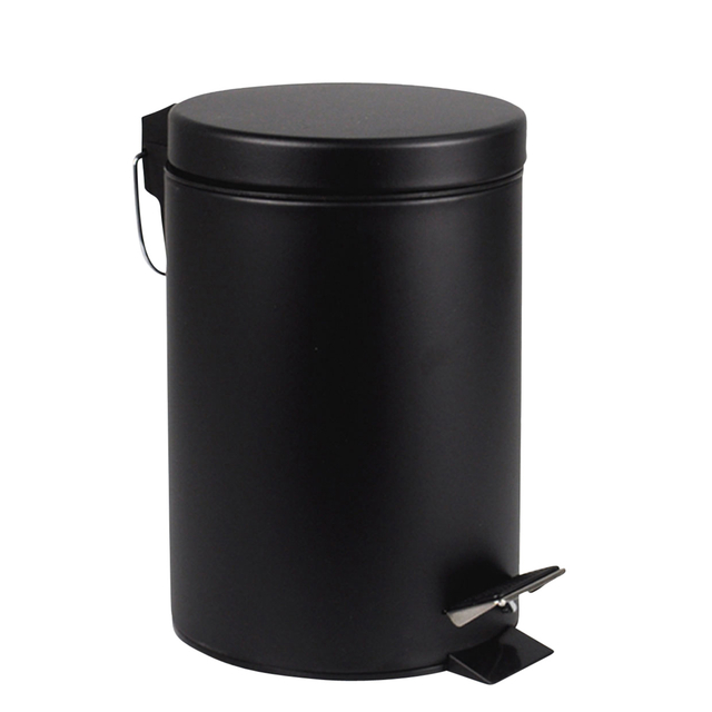 Pedaalemmer BRASQ 20 liter zwart