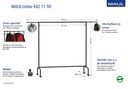 Vestiaire mobile MAULlimbo 156x126(220)x50cm avec bras latéraux