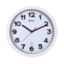 Wandklok MAUL Step RC Ø30x5cm kunststof wit/wit