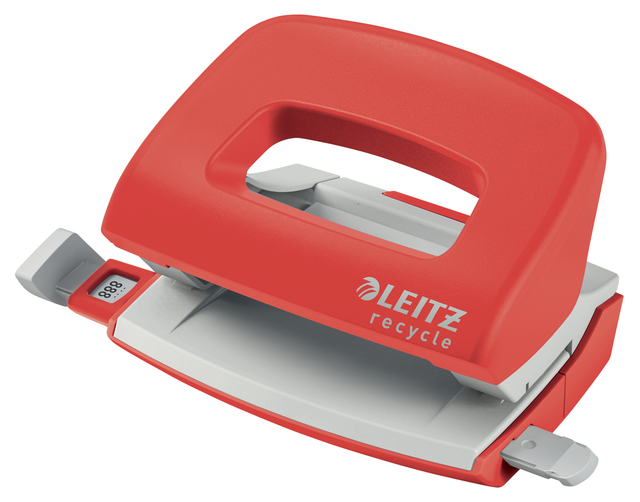 Perforateur Leitz NeXXt Recycle mini 10 feuilles rouge