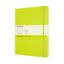 Carnet Moleskine XL 190x250mm uni couverture rigide vert citron