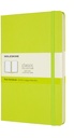 Notitieboek Moleskine large 130x210mm blanco hard cover lemon green