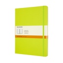 Carnet Moleskine XL 190x250mm ligné couverture rigide vert citron