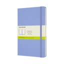 Notitieboek Moleskine large 130x210mm blanco hard cover hydrangea blue