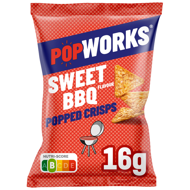 Chips Popworks Sweet BBQ 16g