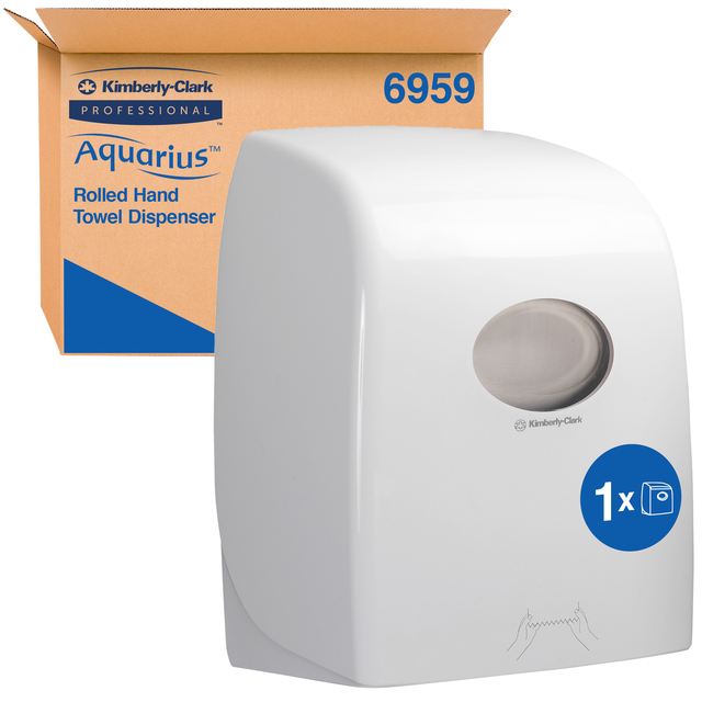 Handdoekroldispenser Aquarius wit 6959