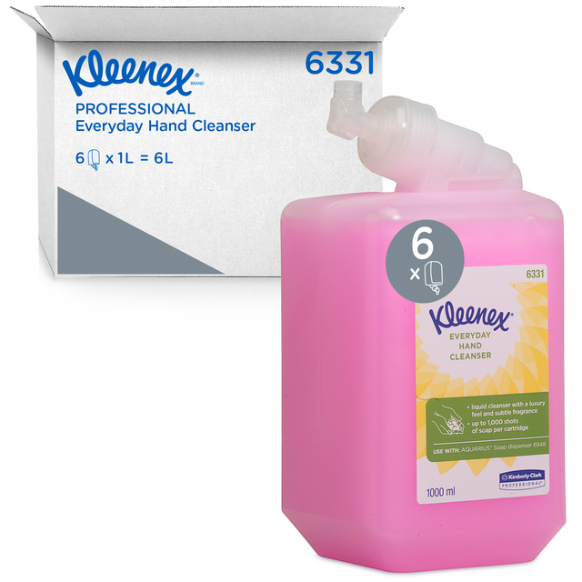 Handzeep Kleenex vloeibaar roze 1000ml 6331