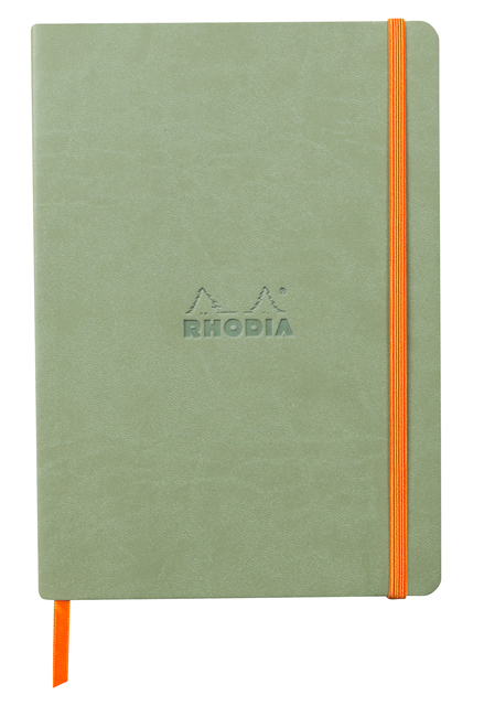 Notitieboek Rhodia A5 lijn 80 vel 90gr celadon