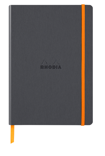 Carnet de notes Rhodia A5 ligné 80 feuilles 90g titanium