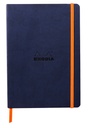Notitieboek Rhodia A5 lijn 80 vel 90gr nachtblauw