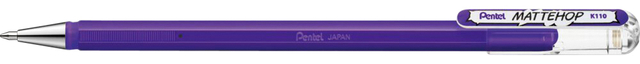 Gelschrijver Pentel K110 Mattehop medium violet