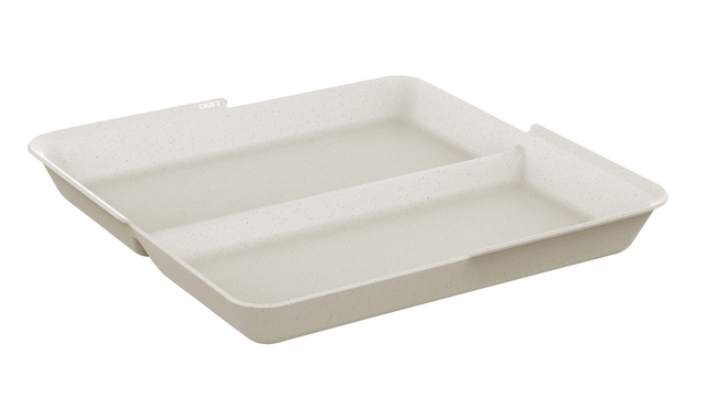 Plateau repas Circulware Circulplate 1100ml 2 compartiments réutilisable 12 pièces