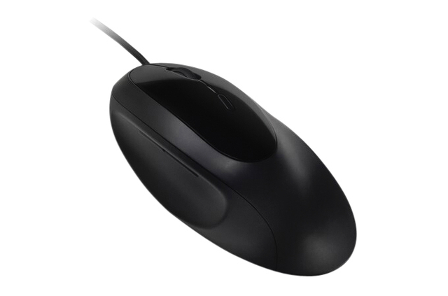 Muis Kensington pro fit ergo bedraad zwart