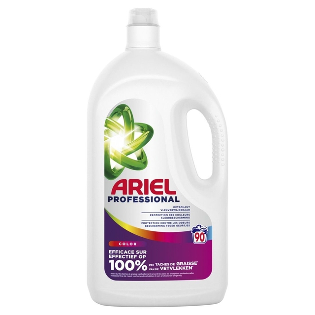 Wasmiddel Ariel Professional vloeibaar Color 4.05 liter 90 scoops