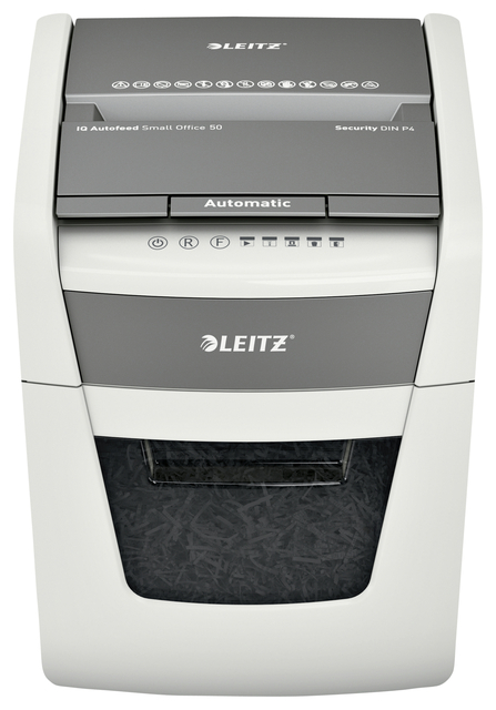 Destructeur Leitz IQ Auto+ Small Office 50X P4 particules 4x28mm