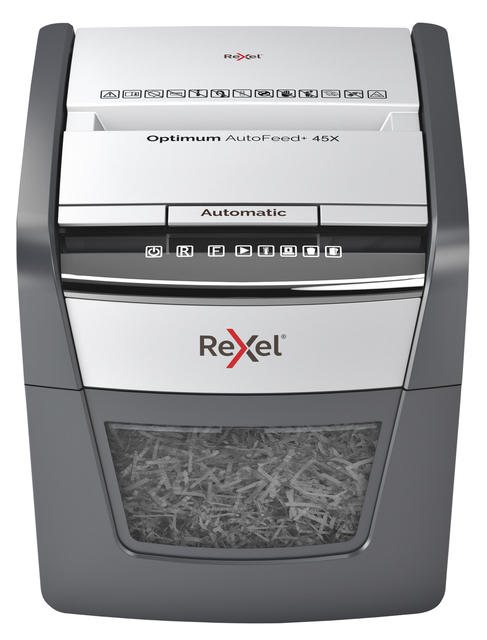 Destructeur Rexel Optimum Auto+ 45X particules 4x28mm