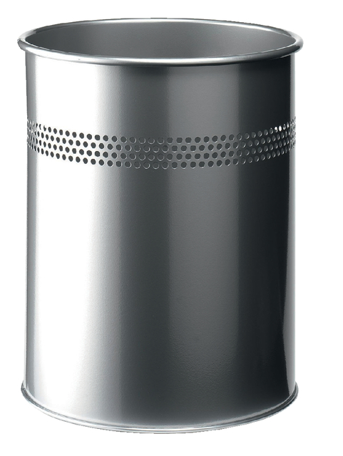 Papierbak Durable 3300-23 15 liter 30mm perforatie zilver