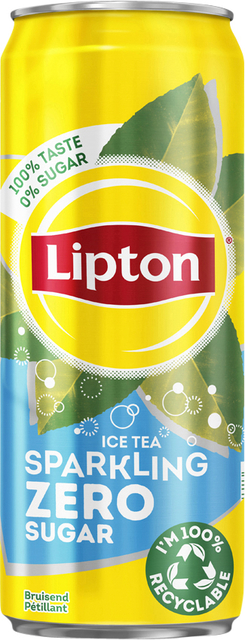 Boisson Lipton Ice Tea Sparkling Zero canette 330ml