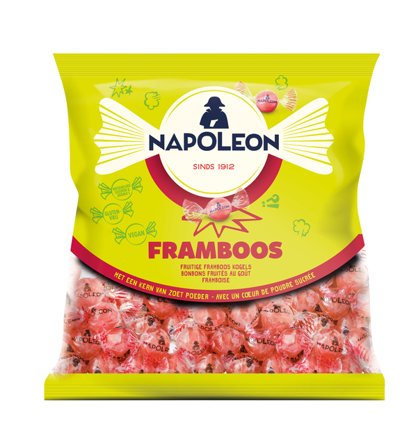 Snoep Napoleon framboos zak 1kg